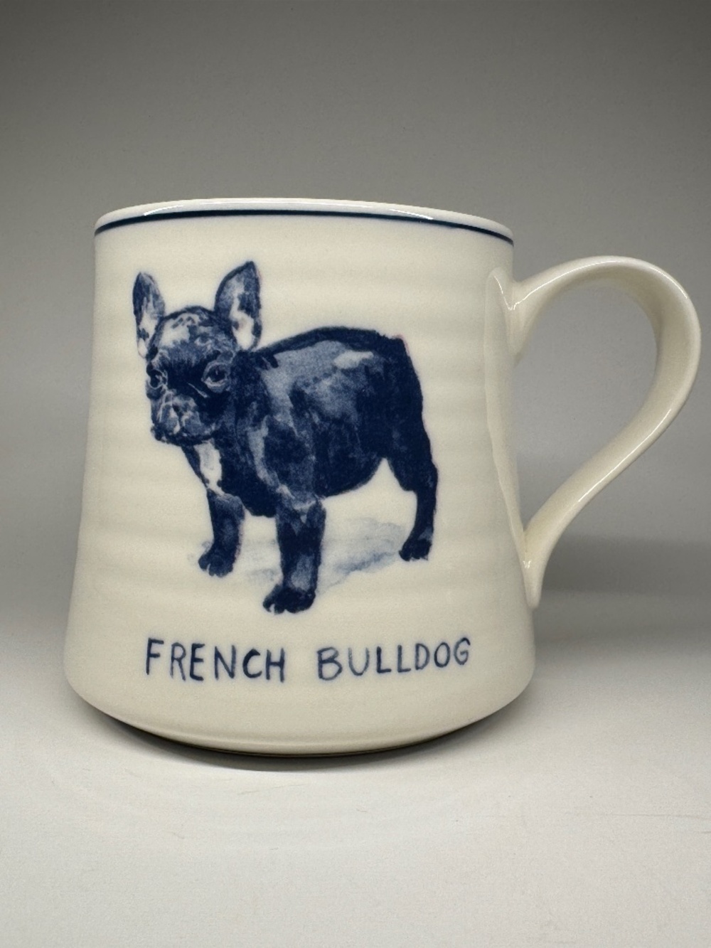 Anthropologie Molly Hatch FRENCH BULLDOG Mug Glazed Stoneware Cup Dog Lovers